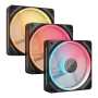 Syntech Corsair Icue Link LX120-R Rgb 120MM Pwm Reverse Fans Starter Kit 3-PACK
