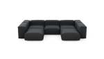 U-shape Sofa - Linen - Anthracite - 314CM X 220CM