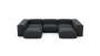 U-shape Sofa - Linen - Anthracite - 314CM X 220CM
