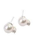 Sterling Silver Pearl Stud Earrings