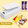 1PCS Portable MINI Bag Sealer - Battery-powered Handheld Vacuum Heat Sealer 36V Plastic Bag Resealer For Food Snack Storage No Batteries Included