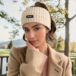 Knitted Headband Winter Knitted Headband Turban Ear Warmer Winter Braided Head Wraps For Women