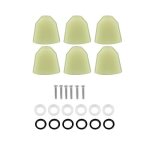 Vbestlife Guitar String Tuning Buttons Tuning Pegs Machine Heads Acrylic Buttons For Guitar 6 Pcs set Jade Green