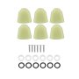 Vbestlife Guitar String Tuning Buttons Tuning Pegs Machine Heads Acrylic Buttons For Guitar 6 Pcs/set Jade Green