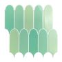 10-SHEET Mosaic Tiles Peel & Stick Backsplash Kitchen Penny Round White
