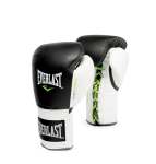 Everlast Powerlock Pro Laced Training Gloves - Black & White - 16OZ