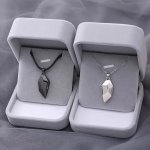 2PCS Creative Matching Heart Pendant Necklace For Couple bestie Valentines Day Gifts