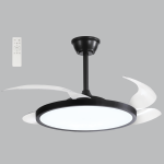 Ceiling Fan With Retractable BLADE-FCF106 Black