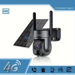 3G 4G LTE Eu Cellular Security Camera Solar With Sim Card Verizon At&t T-mobile Wireless Outdoor No Wifi Security Camera 2K HD P
