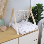 Changing Mat Cover Bunny Grey And White Set