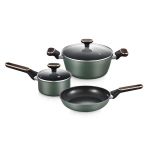 5-PIECE Non-stick Cookware Set With Tempered Glass Lids AY129-013
