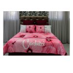 Carducci Poppy Pink Velvet Duvet Cover