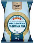 White Slender Parboiled Low Gi Rice