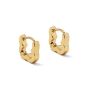 Waterproof Stainless Steel Clover Hoop Earrings
