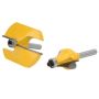 Handrail Router Bit Set 8MM Shank 2PCS Bearing Woodworking Milling Cutter