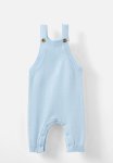 Cotton On Organic Knit Dungaree - White Water Blue
