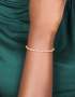 Goldair Gold Plated Cubic Zirconia Alternating Round & Oval Tennis Bracelet