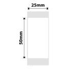 NB374 - - D101 Only - 25X50MM - 130 White Labels