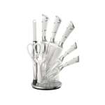 9 Piece Kiten Knife Set White