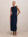 Kinsley Sleeveless Jersey Midi Dress - 18 Evening Navy