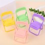 4PCS MINI Foldable Chair Cell Phone Stands - Candy Colors Multi-angle Desktop Holders For Easy Viewing & Charging