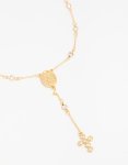 Goldair Gold Plated Cubic Zirconia Alternating Y-necklace