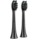 Replacement Toothbrush Heads Black Dupont Bristles 2PCS In Set For ADB0004 ADB0006 And ADB0003 ADB0005
