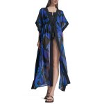 Beach Cover Up Dress -brush Stroke