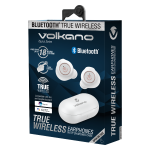 Volkano Taurus Series True Wireless Earphones With Charging Case - White