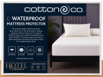 Waterproof Mattress Protection In White - White King XL