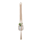 Macrame Plant Hanger Diamond Ring Natural Cotton
