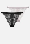 Trisha 2 Pack String - Black & Lilac