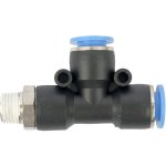Aircraft Pu Hose Fitting Tee 10MM X 10MM X 1 4"M