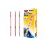 12 Pcs Red Semi Gel Ink Pen 0.5MM
