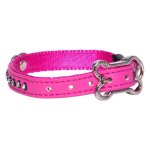 Rogz Pet Products Rogz Lapz 8MM Extra Small Luna Pin Buckle Dog Collar - Pink
