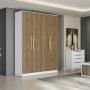 Belmonte 4 Doors Wardrobe-brown