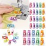 10PCS Assorted Colors Sewing Clips Multipurpose Plastic Quilting Crocheting Knitting Craft Clips Safety Clothing Binding Paper Clips