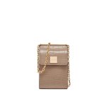 Mona Small Phone Crossbody -shitake