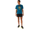 ASICS Men's Fujitrail Logo Ss Top - Ink Teal - LG