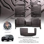 Ford Everest 2016-2022 Heavy Duty Rubber Floor Mats For