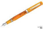 Leonardo Messenger Fountain Pen Transparent Orange With Rhodium Trim
