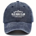 New Vintage Letter Print Baseball Cap Casual Sun Protection Sports Hat Summer For Daily Vacation Outdoor Fishing Hiking Cycling