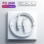 Original 20W 30W Pd usb Cable For Iphone 14 13 12 8 Plus MINI 11 Pro XS Max X Xr Fast Charging Data Cord Usb-c To