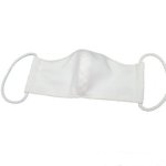 4AKID Adults Reusable Fabric 3-LAYER Non-medical Mask - Large Size - White