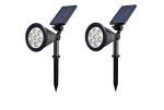 Waterproof LED Solar Lawn Lamp Spike Lights - 2PCS
