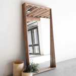 Jupiter Floor Leaning Mirror - Black