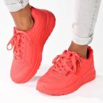 Madison Ladies Zip Sneaker - Red - 8