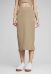 Puma Classics Ribbed Midi Skirt - Oak Branch