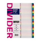 A4 Index Board Meeco 1-31 Bright