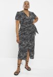 Wrap Dress - Black & White